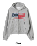 Nether Flag Crop Hood Zip-Up
