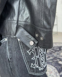 Nev biker leather jacket