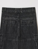 ADDED POCKET DENIM PANTS