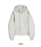 Lopa Hood Leather Padded Jacket