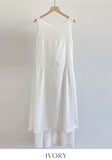 Keds Sleeveless Flare Long One Piece (Belt Set)