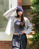 Mog Crop Check Shirt