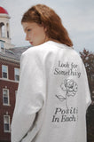Positive Embroidery Raglan Sweatshirt