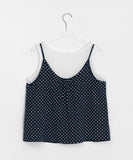 Fildor Flower Layered Sleeveless Blouse