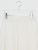 Bonomi Vintage Punching Tiered Banding Long Skirt