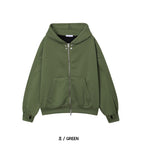 Dove Snap Two-Way Hooded Zip-Up