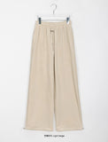 Plum Veloa Ribbed Mink Banding Pants