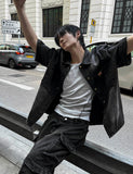 Patch Square Washing Denim Shirt