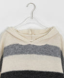 Lofted Stripe Hood Knit