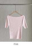 Reclip Lip Neck Half Knit