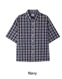 Perry Wrinkle Check Short Sleeve Shirt