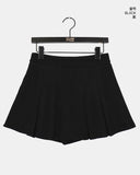 Gob Year-End Look Party Wool Pleated Mini Skirt
