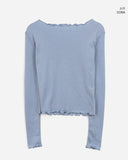 Leel Brushed Frill T-Shirt