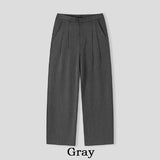 Suare two tuck wide slacks