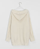 Shitori Duffel Cable Hood Knit Cardigan