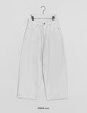 Coden Crack Washing Cotton Pintuck Wide Pants