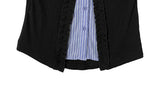 Eve Fake Layered Ruffle Shirt Cardigan