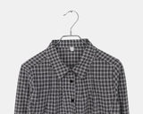 Bush Check Collar Slim Fit Long Sleeve Shirt