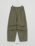Dalmon Peach Fuzz Parachute Cotton Wide Pants