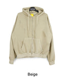 Rosen Damage Pigment Hooded Zip-Up