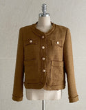 Coped Round Tweed Short Jacket