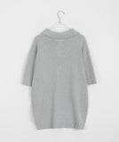 [unisex] Panky Summer Boucle Collar Short Sleeve Knit