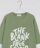 [unisex] Nelty printed knit short sleeve tee