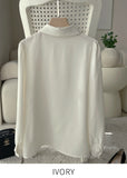 Lobil Ribbon Collar Blouse