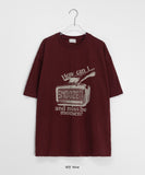 [unisex] Menk Vintage Printing Over Short Sleeve Tee