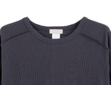 Solin cut ribbed long sleeve tee