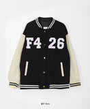 [unisex] Vinnos color matching stadium varsity jacket