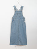 Bettman Denim Suspenders Long One Piece