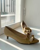Celina Frill Middle Heel Shoes