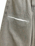 Fishbone Ash Wide Denim