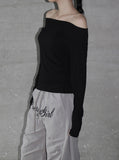 Batz cut-off off-shoulder top