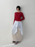 STAR BACK SLIT SKIRT
