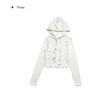 Pika Button Crop Hood T-Shirt