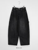 [unisex] Pihyo Carpenter Balloon Denim Wide Pants