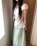 Aileen Frill Sleeveless Blouse