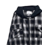 Philly loose fit checked hoodie jacket