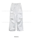 Glossy Big Pocket Cargo Pants