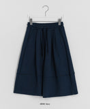 [unisex] Rello Pintuck Banding Bermuda Pants