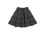 Warmin Frill Banding Check Midi Skirt