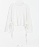 Jorit See-Through Strap Ribbon Long Sleeve Tee
