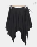 Arun Unbalanced Flare Layered Skirt