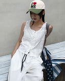 PUNCHING LACE SLEEVELESS BL