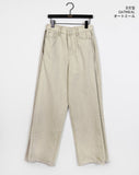 Dus Side Folding Pintuck Wide Cotton Pants
