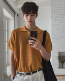 Cornell Waffle Collar Short Sleeve Knit