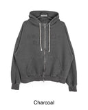 Hamel Pigment Embroidery Hooded Zip-up