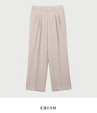 Comfort two-tuck wide slacks